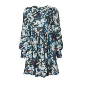 Peter Som Collective Dress Floral Long Sleeve Size 8